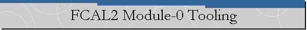 FCAL2 Module-0 Tooling